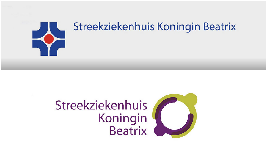 Streekziekenhuis Koningin Beatrix logo voor en na