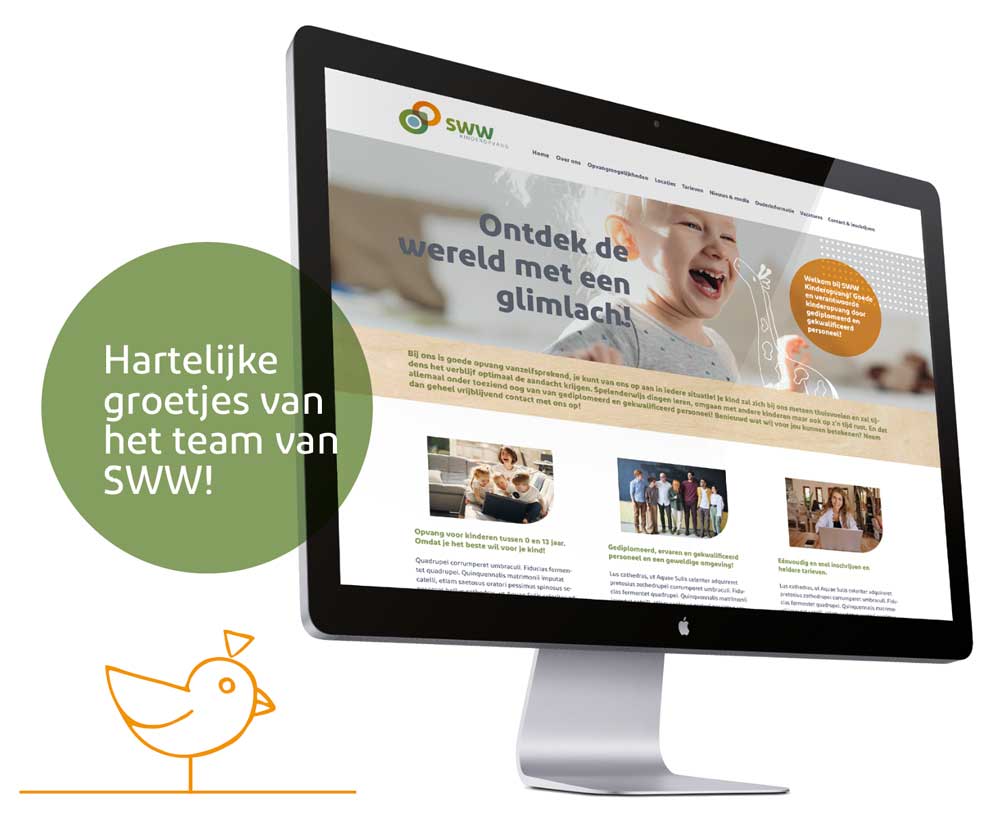 portfolio SWW Kinderopvang website