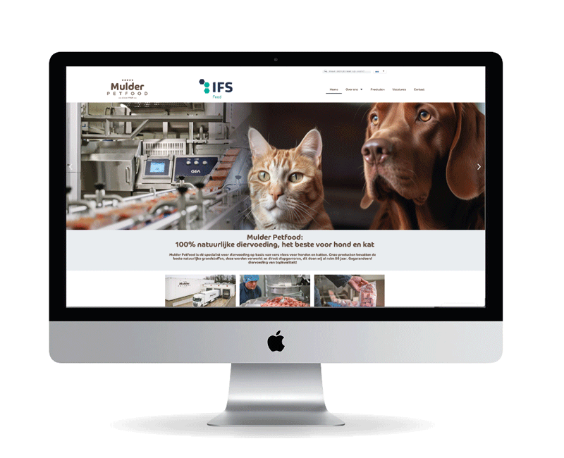 portfolio Mulder Petfood website