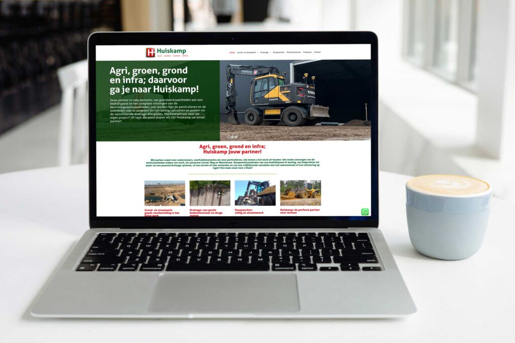 Huiskamp BV agri groen grond infra nieuwe website