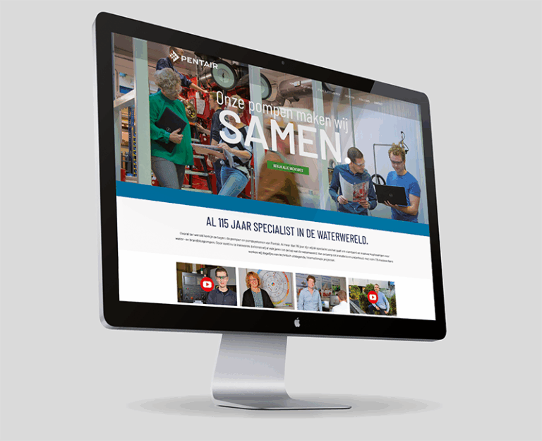 Pentair website employer branding